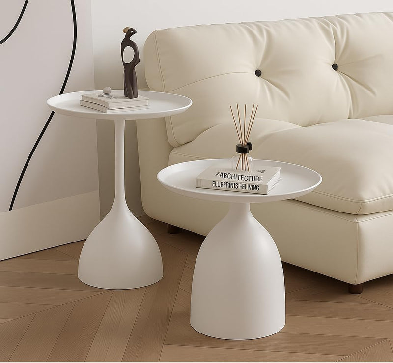 Side Tables Modern Round Accent Small Bedside (Set of 2)
