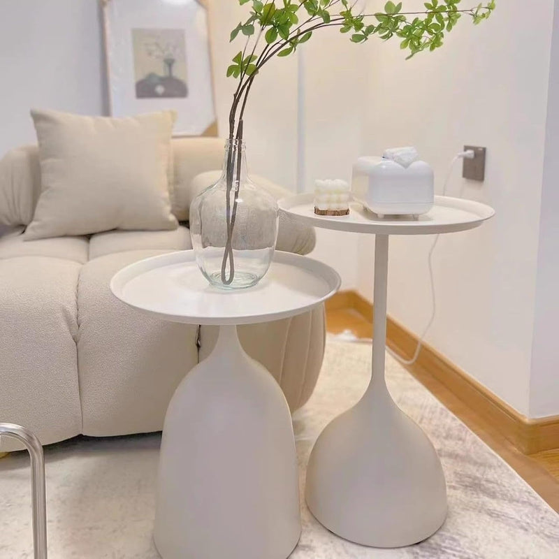 Side Tables Modern Round Accent Small Bedside (Set of 2)