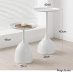 Side Tables Modern Round Accent Small Bedside End (Set of 2)