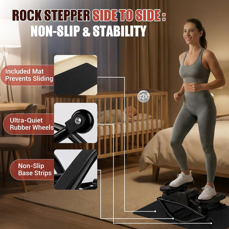 Side to Rock Stepper for Home Exercise