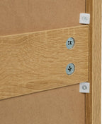 Sideboard 2 Compartments Rattan Wood Look