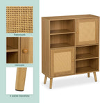 Sideboard 2 Rattan Doors 4 Shelves 2 Compartments