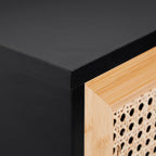 Sideboard 76x80x39CM Kitchen Storage Cabinet 2 Rattan