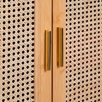 Sideboard 76x80x39CM Kitchen Storage Cabinet 2 Rattan