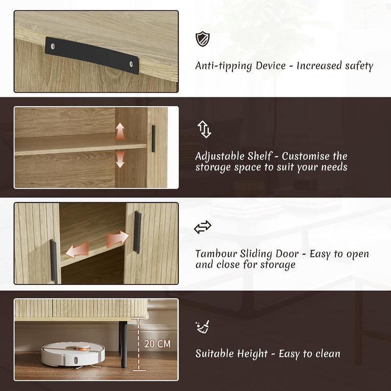 Sideboard Buffet Storage Cabinet for Living Room Kitchen