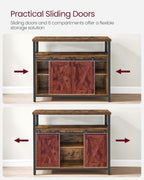 Sideboard with 2 Sliding Barn Doors