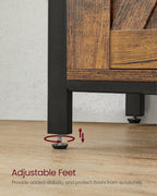 Sideboard with 2 Sliding Barn Doors