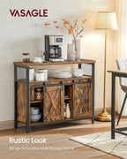 Sideboard with 2 Sliding Barn Doors