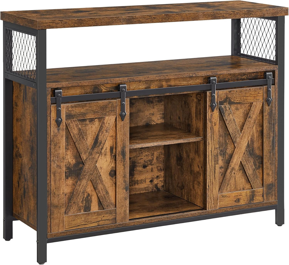 Sideboard with 2 Sliding Barn Doors