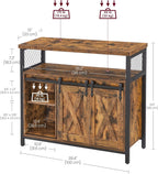 Sideboard with 2 Sliding Barn Doors