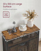 Sideboard with 2 Sliding Barn Doors