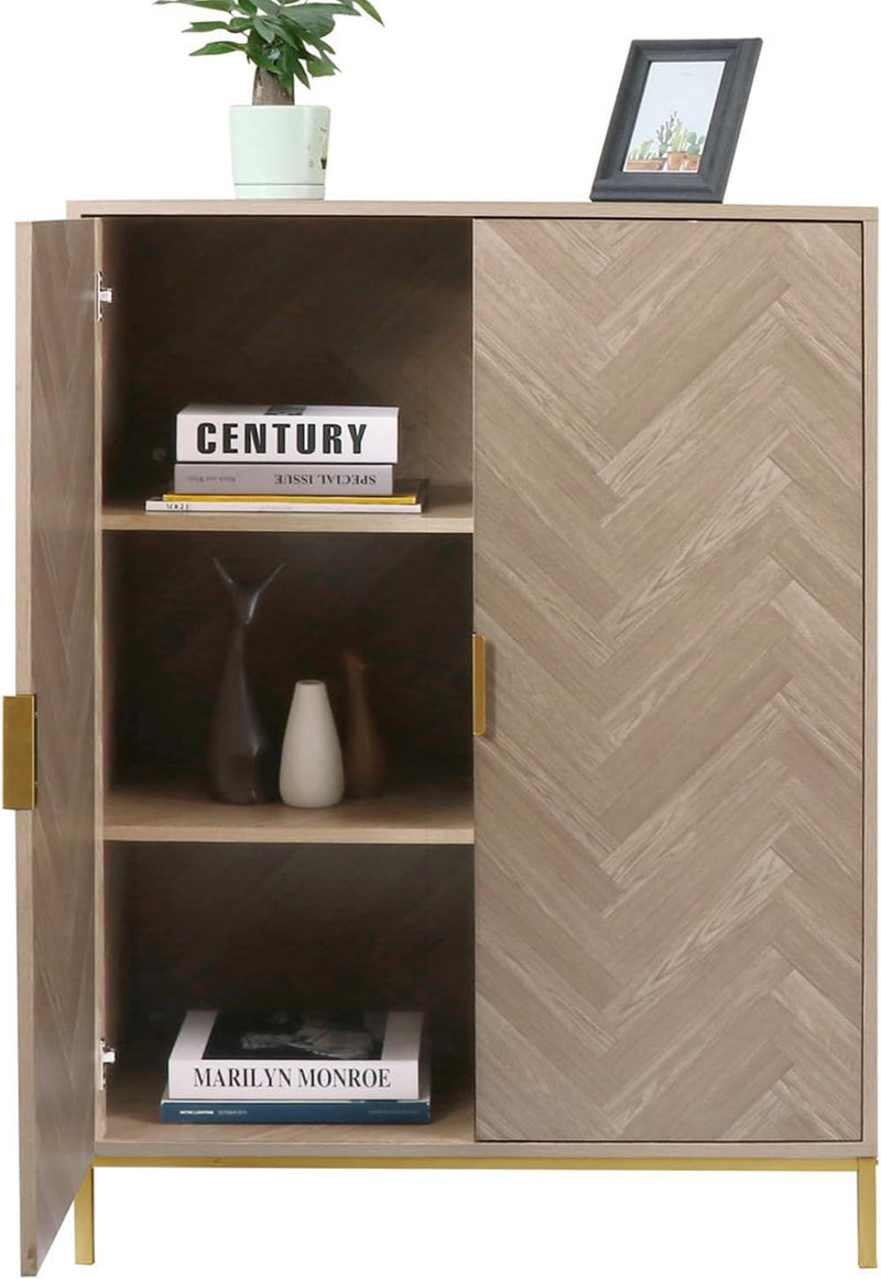 Sideboard Storage Cabinet with 3 Adjustable Shelves