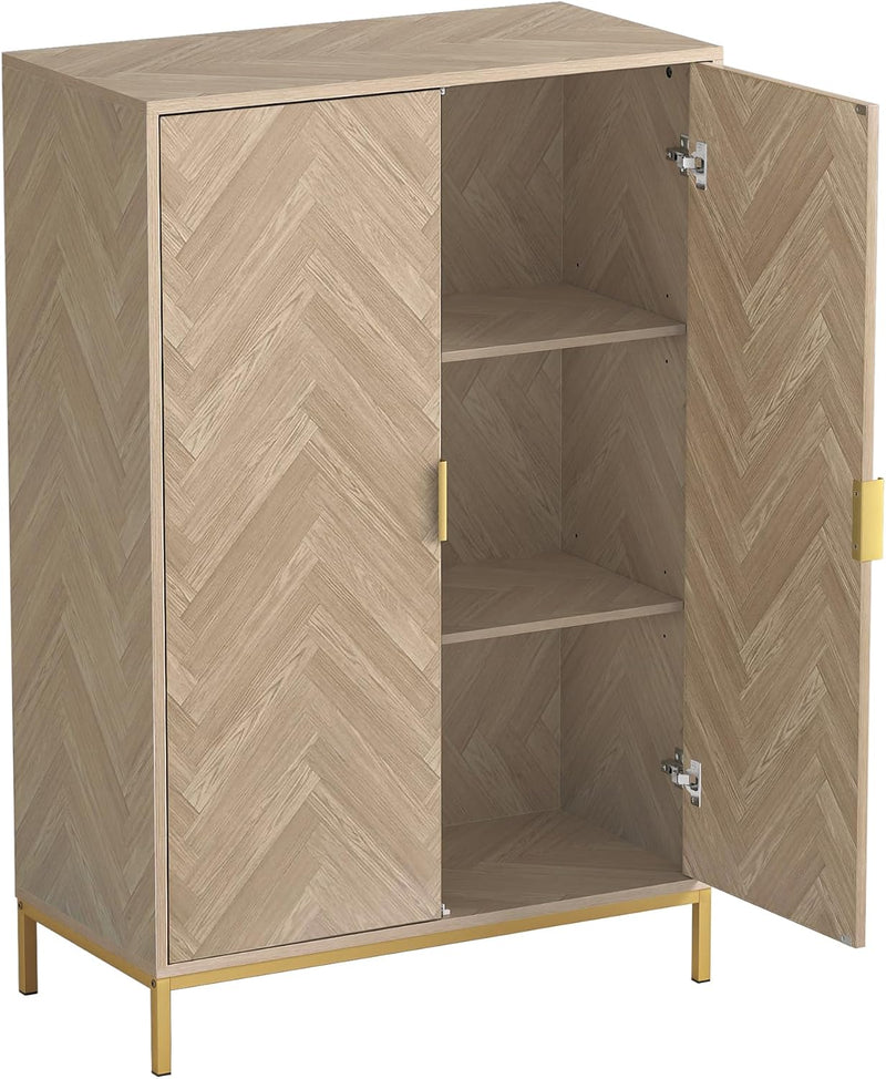 Sideboard Storage Cabinet with 3 Adjustable Shelves