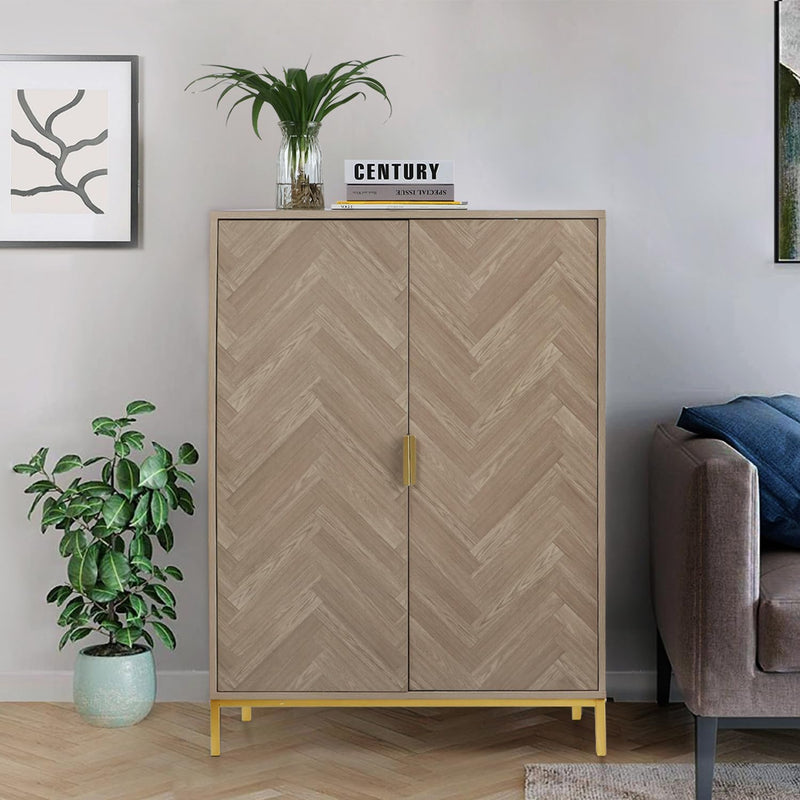 Sideboard Storage Cabinet with 3 Adjustable Shelves