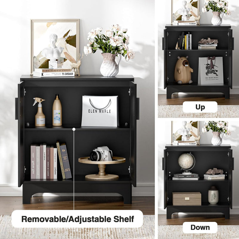 Sideboard Wooden Buffet Storage Cabinet for Living Room