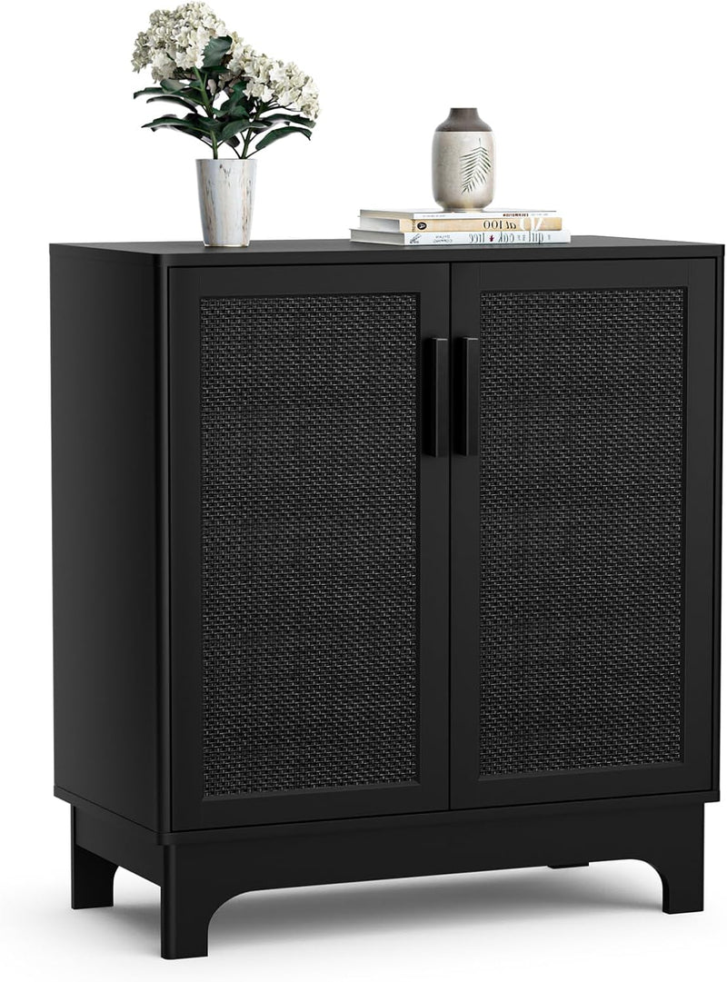 Sideboard for Living Room Rattan Buffet Storage Cabinets