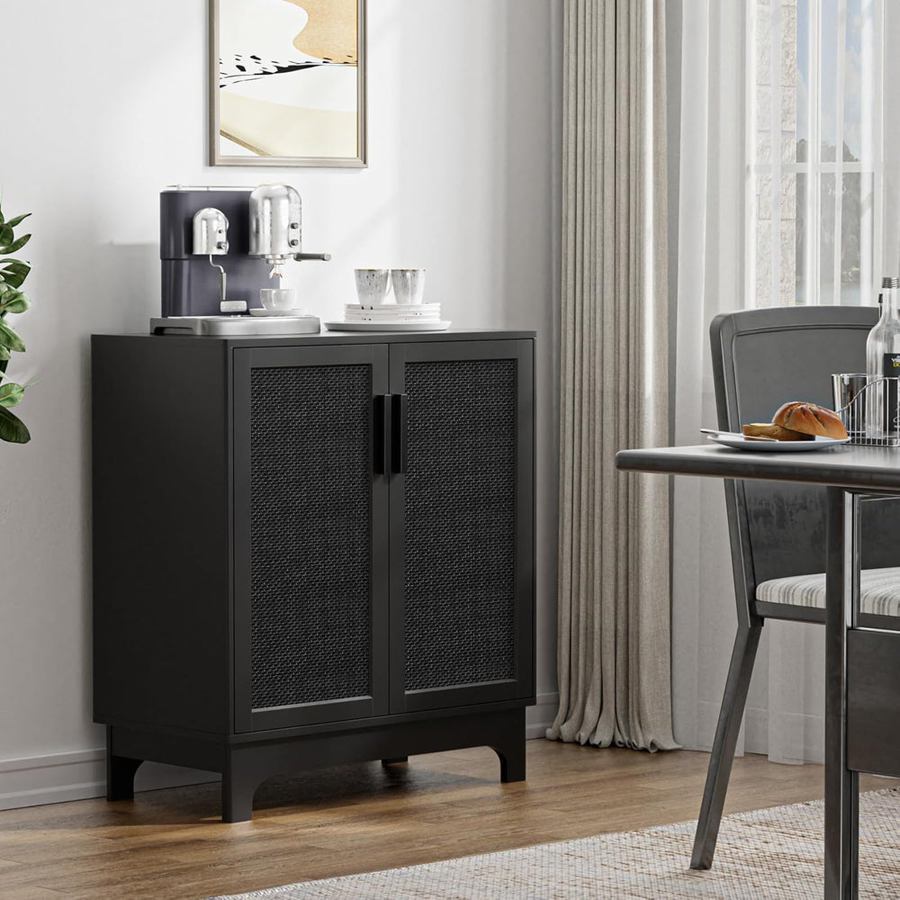 Sideboard for Living Room Rattan Buffet Storage Cabinets