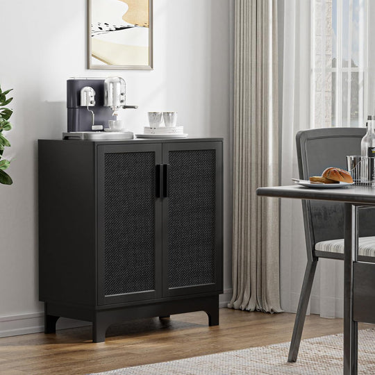 Sideboard for Living Room Rattan Buffet Storage Cabinets