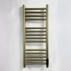 Siena Brushed Brass Electric Heated Towel Rail 400MM