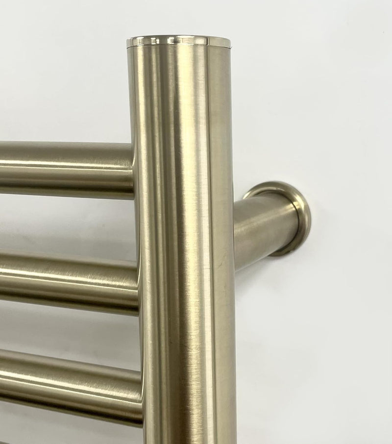 Siena Brushed Brass Electric Heated Towel Rail 400MM