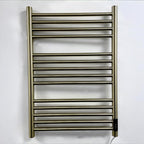Siena Brushed Brass Electric Heated Towel Rail 400MM
