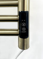 Siena Brushed Brass Electric Heated Towel Rail 400MM