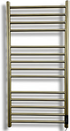 Siena Brushed Brass Electric Heated Towel Rail 500MM