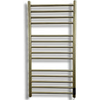 Siena Brushed Brass Electric Heated Towel Rail 500MM