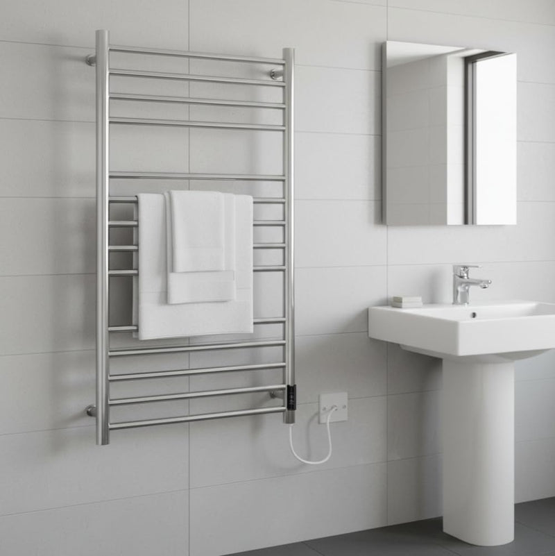 Siena Stainless Steel Electric Heated Towel Rail 400MM