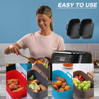 Silicone Air Fryer Liners for Ninja Dual Accessories