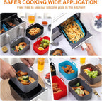 Silicone Air Fryer Liners for Ninja Dual Accessories