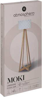 Simple Design Floor Lamp Bamboo Stand and Fibreglass