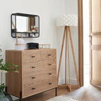 Simple Design Floor Lamp Bamboo Stand and Fibreglass