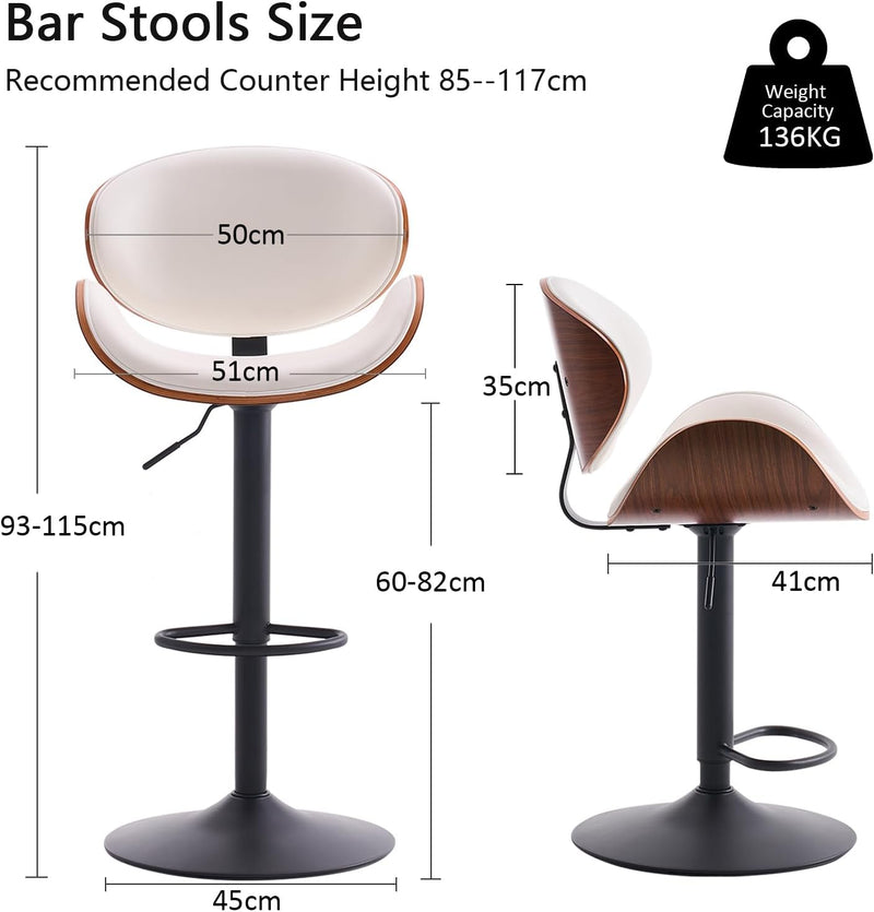 Single Bar Stools Bentwood Kitchen