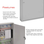 Single Door Key Cabinet with 150 Hooks