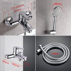 Single Lever Bath Shower Mixer Tap with 1.5