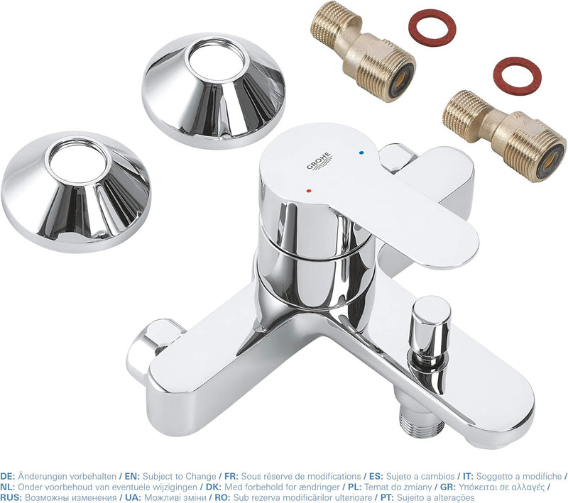 Bauedge Single Lever Shower Mixer Valve Only Chrome