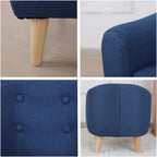Single Linen Fabric Children's Armchair Toddler Sofa