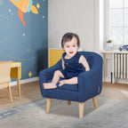 Single Linen Fabric Children's Armchair Toddler Sofa