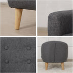 Single Linen Fabric Children's Armchair Toddler Sofa