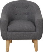 Single Linen Fabric Children's Armchair Toddler Sofa