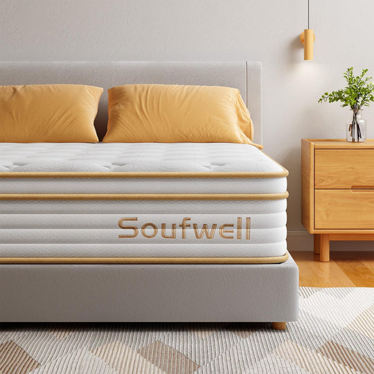 Mattress 25CM Hybrid with Memory Foam Pocket Springs