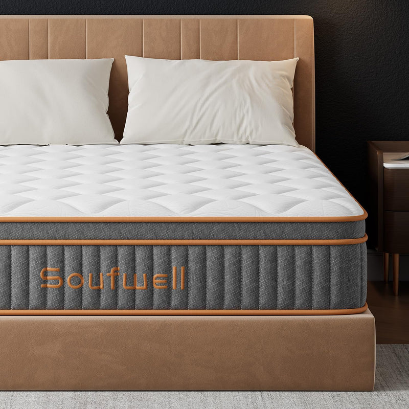 Mattress 25CM Hybrid with Memory Foam Pocket Springs