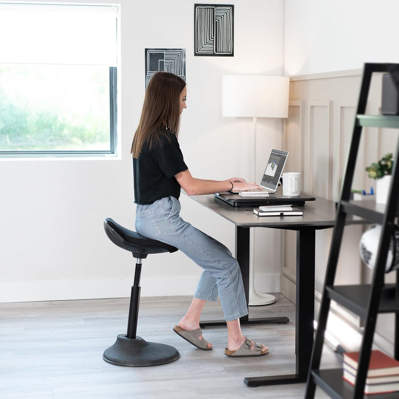 Ultra-Slim Single Top Height Adjustable Standing Desk Riser