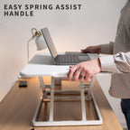 Single Top Height Adjustable Standing Desk Riser Compact