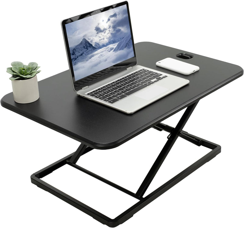 Ultra-Slim Single Top Height Adjustable Standing Desk Riser