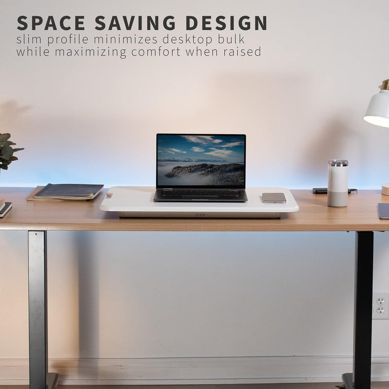 Ultra-Slim Single Top Height Adjustable Standing Desk Riser