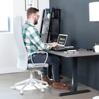 Single Top Height Adjustable Standing Desk Riser Compact