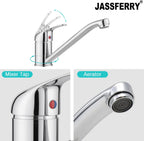 Single Top Lever Kitchen Mixer Tap Solid Brass