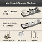 Sink Dish Drainer Drying Rack Stainless Steel Length